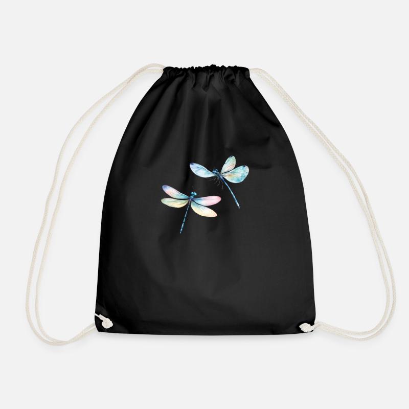 Libelle Duo Dragonfly Duo - Turnbeutel - Schwarz