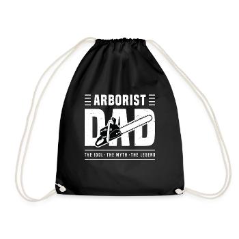 Arborist Dad The Idol The Myth The Tree Surgeon - Drawstring Bag - black - Front