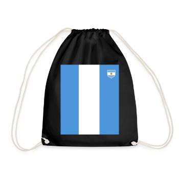 Argentine Cadeau Argentine Drapeau argentin - Sac de sport léger - noir - Devant