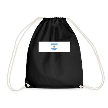 Argentinien Geschenk Argentina Argentine Flagge - Turnbeutel - Schwarz - Vorne