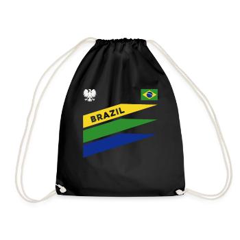Brasilien Brazil shirt Brasilianer Rio de Janeirao - Turnbeutel - Schwarz - Vorne