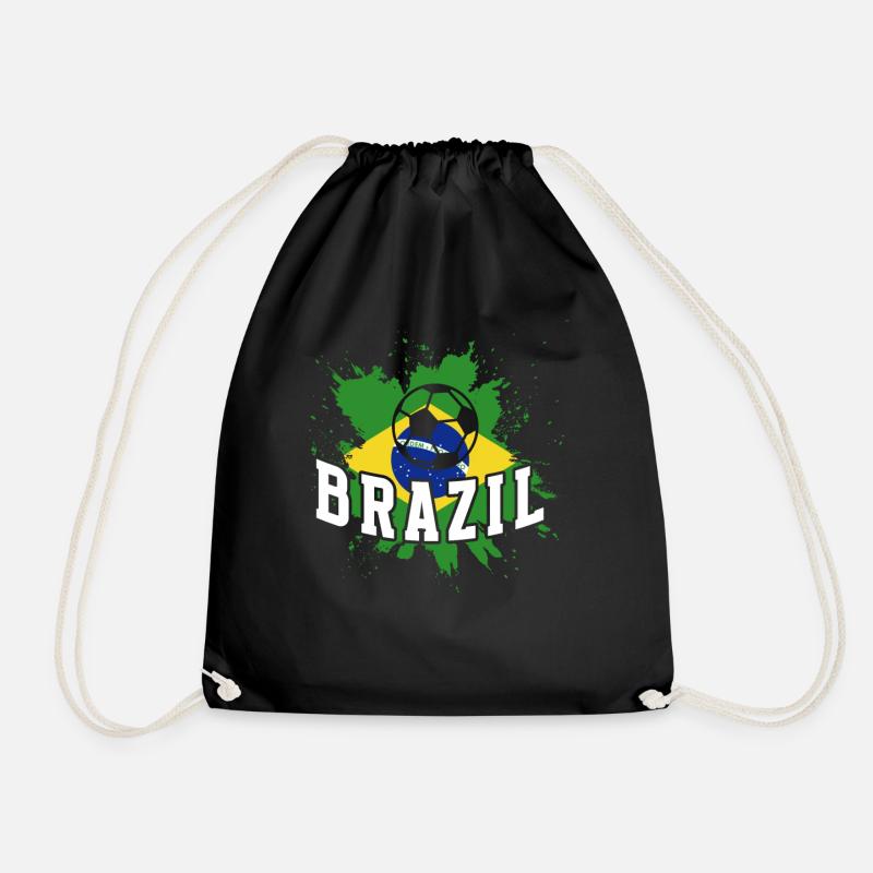 Brésil Brésil Maillot brésilien Rio de Janeiro - Sac de sport léger - noir
