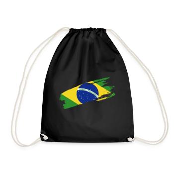 Brasilien Brazil shirt Brasilianer Rio de Janeirao - Turnbeutel - Schwarz - Vorne