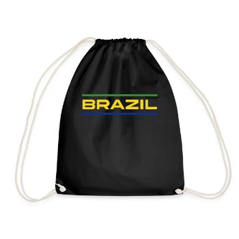 Brasilien Brazil shirt Brasilianer Rio de Janeirao - Turnbeutel - Schwarz - Vorne