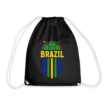 Brasilien Brazil shirt Brasilianer Rio de Janeirao - Turnbeutel - Schwarz - Vorne