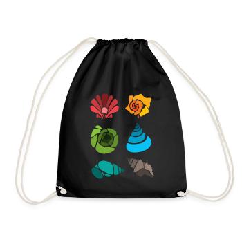 Sac à coquillages Bivalvia Hunter Seashell - Sac de sport léger - noir - Devant