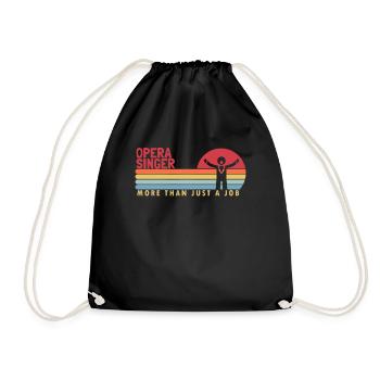 Opera Singer more than a Job Opera House Lover - Drawstring Bag - black - Front