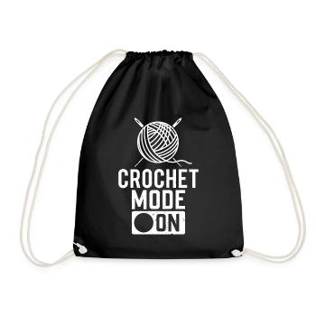 Mode crochet activé - Crochet Crochet - Sac de sport léger - noir - Devant