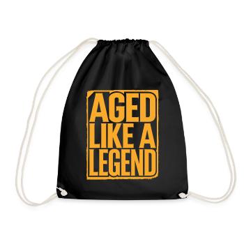 Vieilli comme une légende Anniversaire Vieillir - Sac de sport léger - noir - Devant
