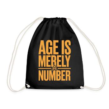 L’âge n’est qu’un chiffre Anniversaire vieillissant - Sac de sport léger - noir - Devant