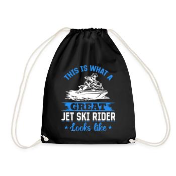 Voici à quoi ressemble un grand pilote de jet ski - Fu - Sac de sport léger - noir - Devant