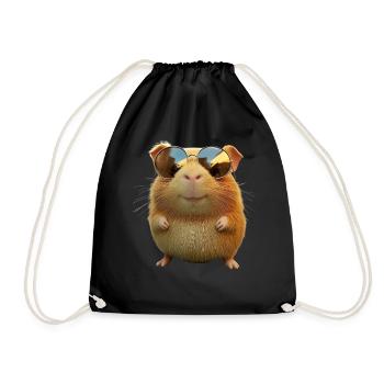 Cochon d’Inde Rongeurs Capybara Rongeur mignon - Sac de sport léger - noir - Devant