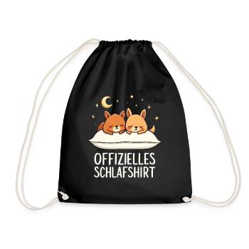 Chemise de nuit officielle Quokka Quokkas Pair - Sac de sport léger - noir - Devant