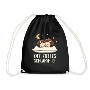 Chemise de nuit officielle Paire hérisson - Sac de sport léger - noir - Devant