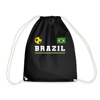 Brasilien Brazil shirt Brasilianer Rio de Janeirao - Turnbeutel - Schwarz - Vorne