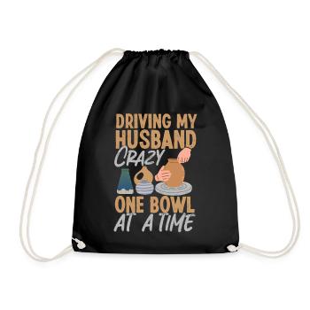 Pottery Ceramics Artist Husband - Drawstring Bag - black - Front