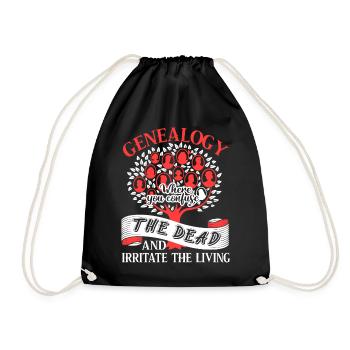 Genealogy Confuse The Dead - Drawstring Bag - black - Front