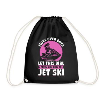 Déplacez-vous les garçons, laissez cette fille vous montrer comment faire du jetsk - Sac de sport léger - noir - Devant