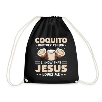 Coquito Another Reason I Know That Jesus Loves Me - Turnbeutel - Schwarz - Vorne