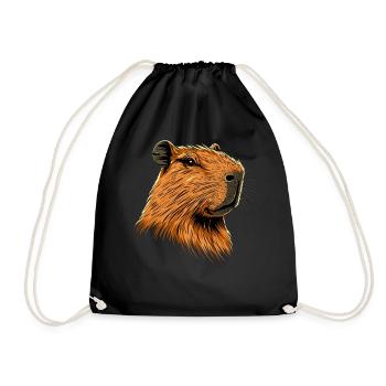 Capybara Be Capy Capybara Drôle Capybara - Sac de sport léger - noir - Devant