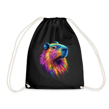 Capybara Be Capy Capybara Drôle Capybara - Sac de sport léger - noir - Devant