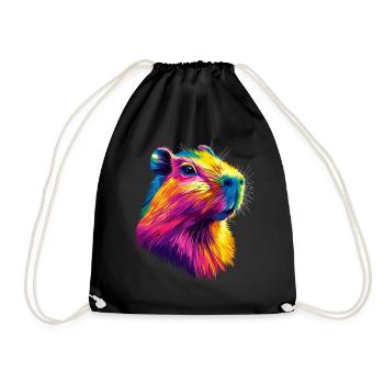 Capybara Be Capy Capybara Drôle Capybara - Sac de sport léger - noir - Devant