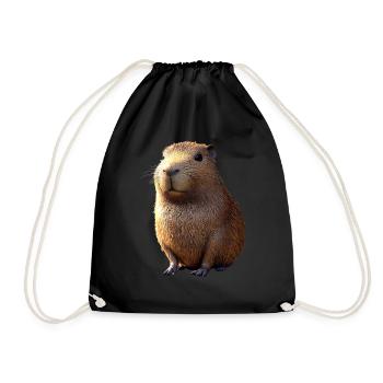 Capybara Be Capy Capybara Drôle Capybara - Sac de sport léger - noir - Devant