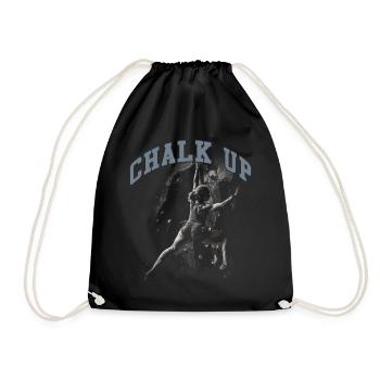 Chalk Up Boulderer Bouldern - Turnbeutel - Schwarz - Vorne
