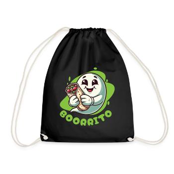 Ghost Boorrito for Burrito Lovers - Drawstring Bag - black - Front
