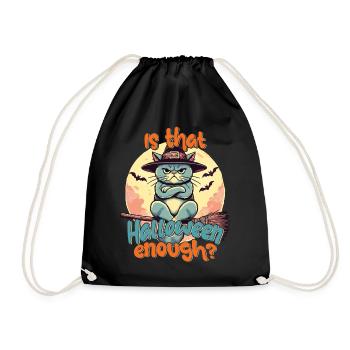 Est-ce que l’Halloween suffit ? Plaisir des chats - Sac de sport léger - noir - Devant