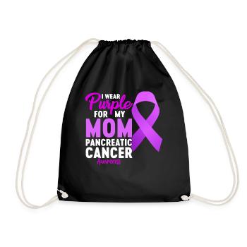 Je porte du violet pour ma mère Pancréas Disease Purple - Sac de sport léger - noir - Devant