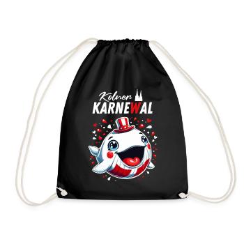 Cologne Carnival Wal Rut Wiess Kölle Alaaf Cologne - Drawstring Bag - black - Front