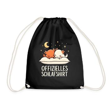 Chemise de nuit officielle Axolotl Paire - Sac de sport léger - noir - Devant
