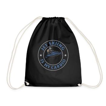 Le jetski, c’est mon cardio - Jetski Lover Jetski Rider - Sac de sport léger - noir - Devant