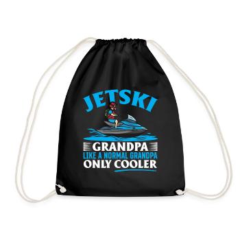 Jetski Papi comme un Papi normal juste plus cool - Sac de sport léger - noir - Devant