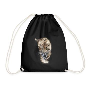 Cheetah - Drawstring Bag - black - Front