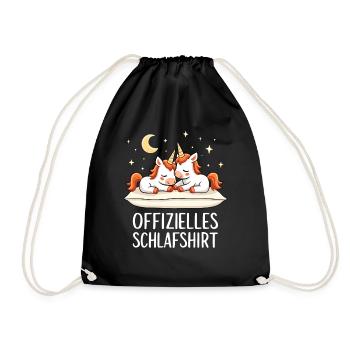 Chemise de nuit officielle Licornes Licorne Paire - Sac de sport léger - noir - Devant
