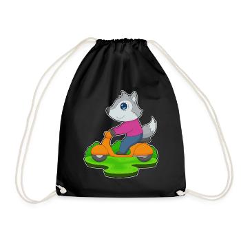 Wolf Motorroller - Turnbeutel - Schwarz - Vorne
