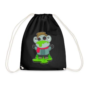 Singe Halloween Zombie - Sac de sport léger - noir - Devant