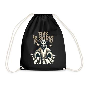 Il s’agit d’un motif de feuille de taureau - Sac de sport léger - noir - Devant