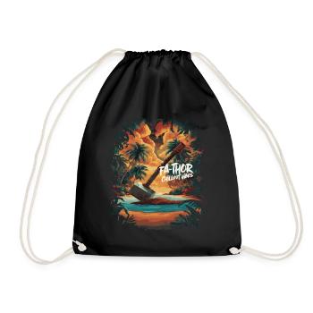 Fa-Thor Chillout Vibes – Détendez-vous comme un dieu - Sac de sport léger - noir - Devant