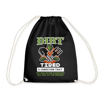 Gardening Spent All Day In The Garden - Drawstring Bag - black - Front