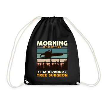 Chirurgiens arboricoles Le matin n'est pas mon heure, je suis arboriculteur - Sac de sport léger - noir - Devant