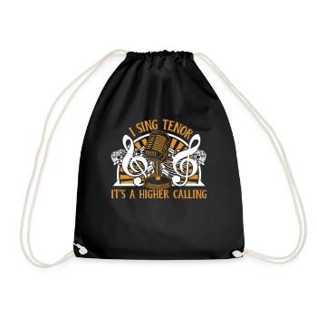 Je chante ténor c’est une vocation plus haute Opéra - Sac de sport léger - noir - Devant