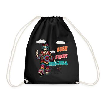 Halloween Kostüm Hexenliebhaber Design - Turnbeutel - Schwarz - Vorne
