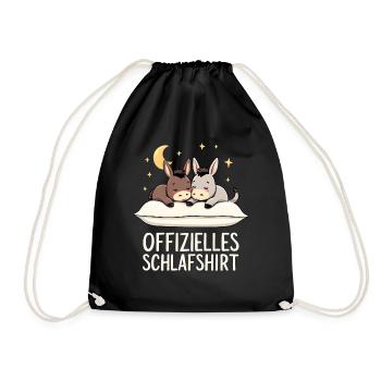 Chemise de nuit officielle Paire d’ânes - Sac de sport léger - noir - Devant