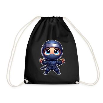 Ninja - Turnbeutel - Schwarz - Vorne