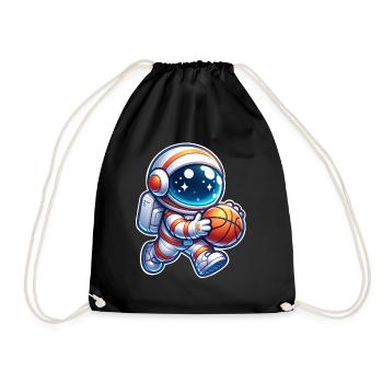 Basketball Astronaut - Drawstring Bag - black - Front