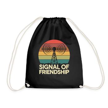Signal De L’Amitié Amateurfunk Radio Amateur - Sac de sport léger - noir - Devant