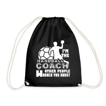 Handball I am The Handball Coach - Drawstring Bag - black - Front